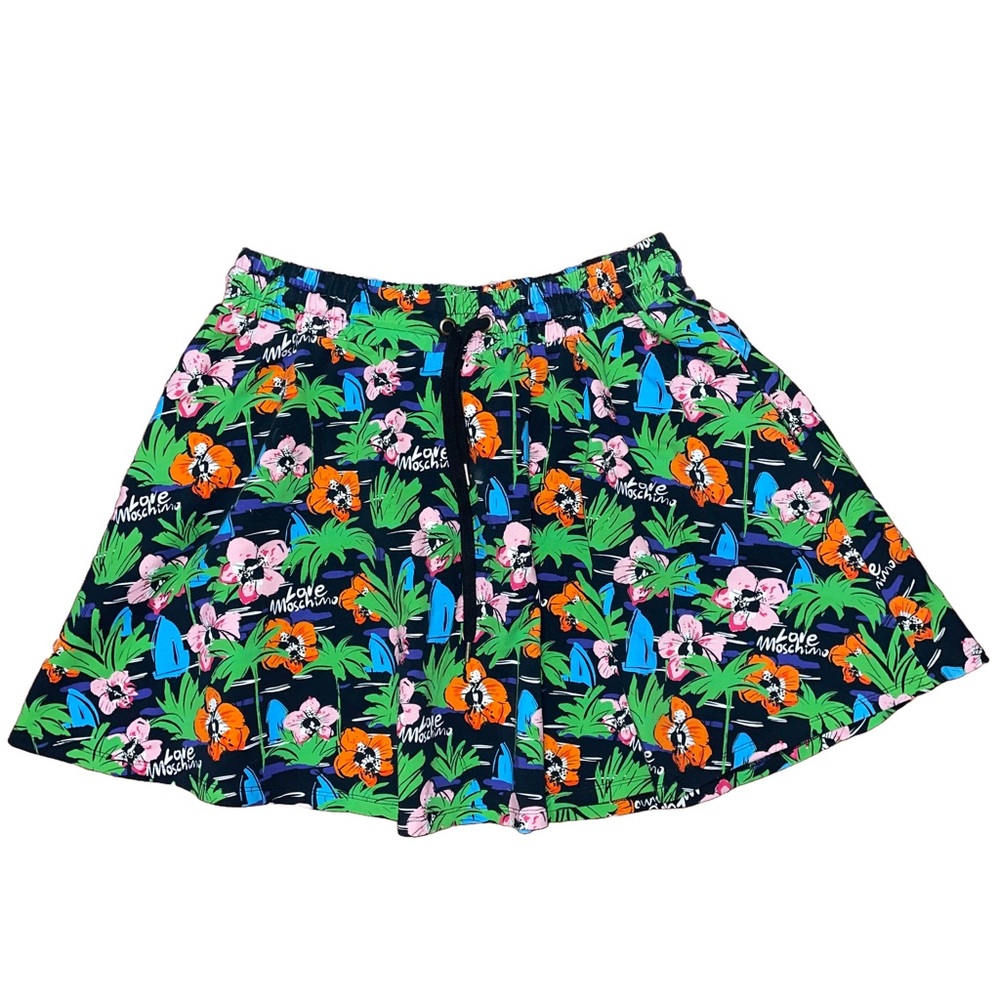 💙💖 Love Moschino Tropical Print Y2K Skirt‎
